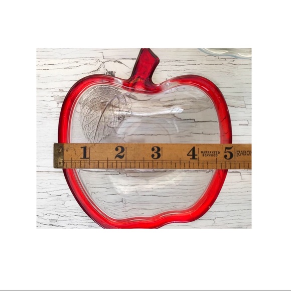 Vintage Glass Apple Bowls Set of 4 - Picture 8 of 9